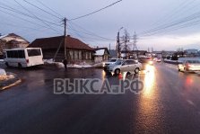 выкса.рф, ДТП на Красных Зорях: столкнулись автобус ПАЗ и ВАЗ